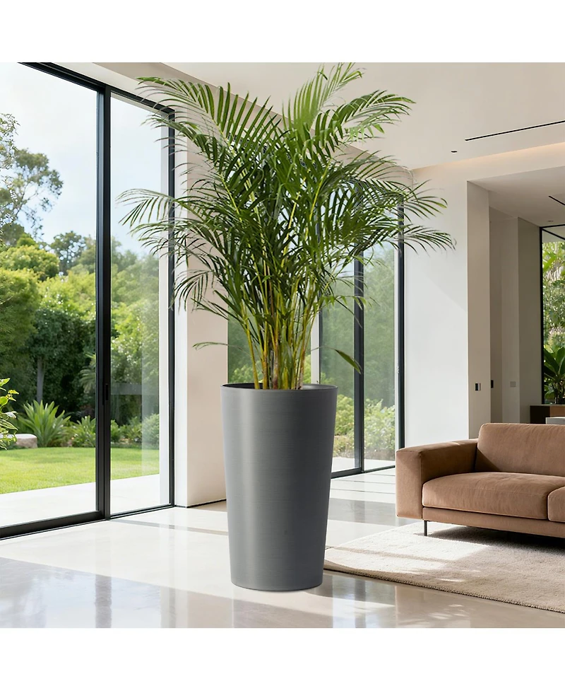 Streamdale Furniture 2 Pack 21.7" Tall Square Planters for Outdoor Plants