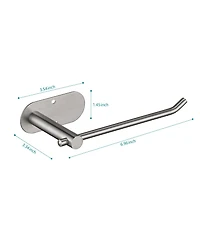 Rainsken Paper Towel Holder, Stainless Steel Wall-mounted Tissue Holder, Self-Adhesive or Drilling for Kitchen and Bathroom