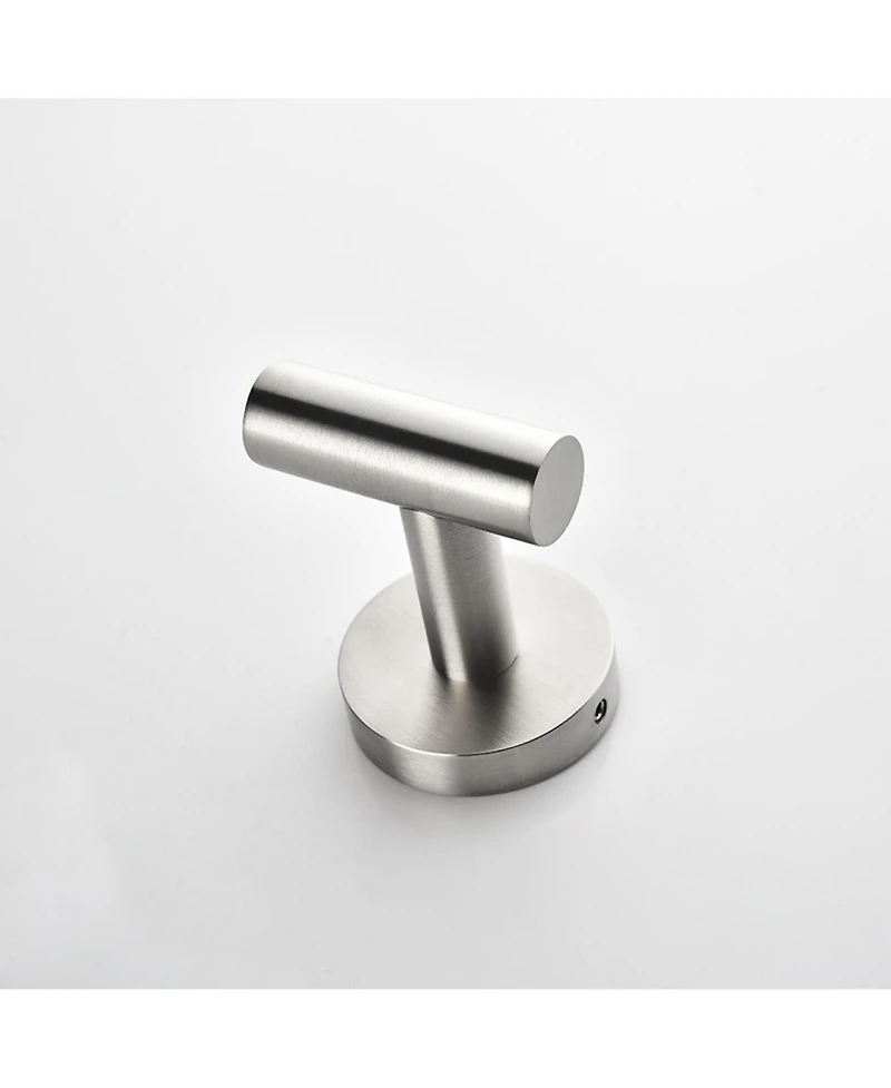 Rainsken 3 - Piece Bathroom Hardware Set, Toilet Paper Holder, Clothes Hook and Towel Rack Ring