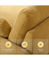 Streamdale Furniture Oversized Chenille Sofa Chair, Wide Seat Accent Chair, Modern Upholstered Armchair