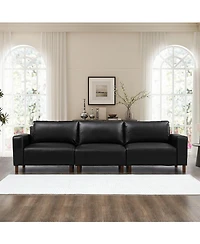Streamdale Furniture 112" Luxury Pu Leather Sofa