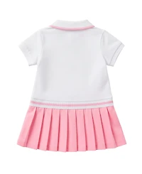 Sperry Baby Girls' Polo Collar Dress & Panties with Hairclip, 2-Piece Set