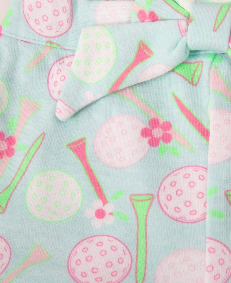 Baby Essentials Girls' Graphic Bodysuit Dress, Printed Shorts and Sunglasses, 3-Piece Set