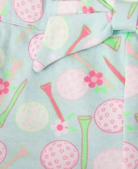 Baby Essentials Girls' Graphic Bodysuit Dress, Printed Shorts and Sunglasses, 3-Piece Set