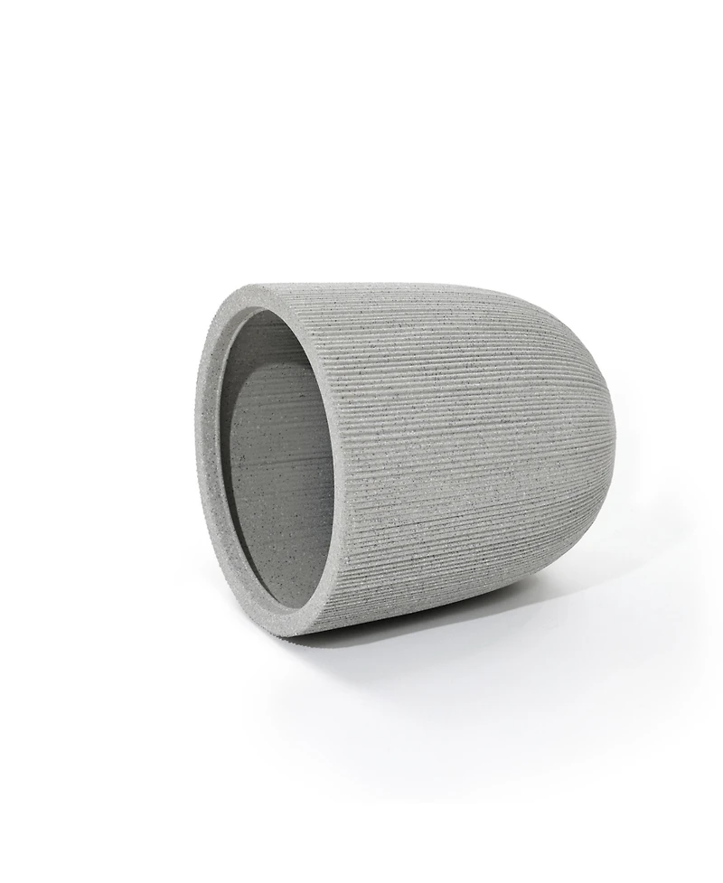 LuxenHome 2-Piece Tapered Round Plastic Planters Set