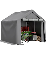 Streamdale Furniture 8x8 Ft Outdoor Shelter: Waterproof, Uv-Resistant, Roll-Up Doors