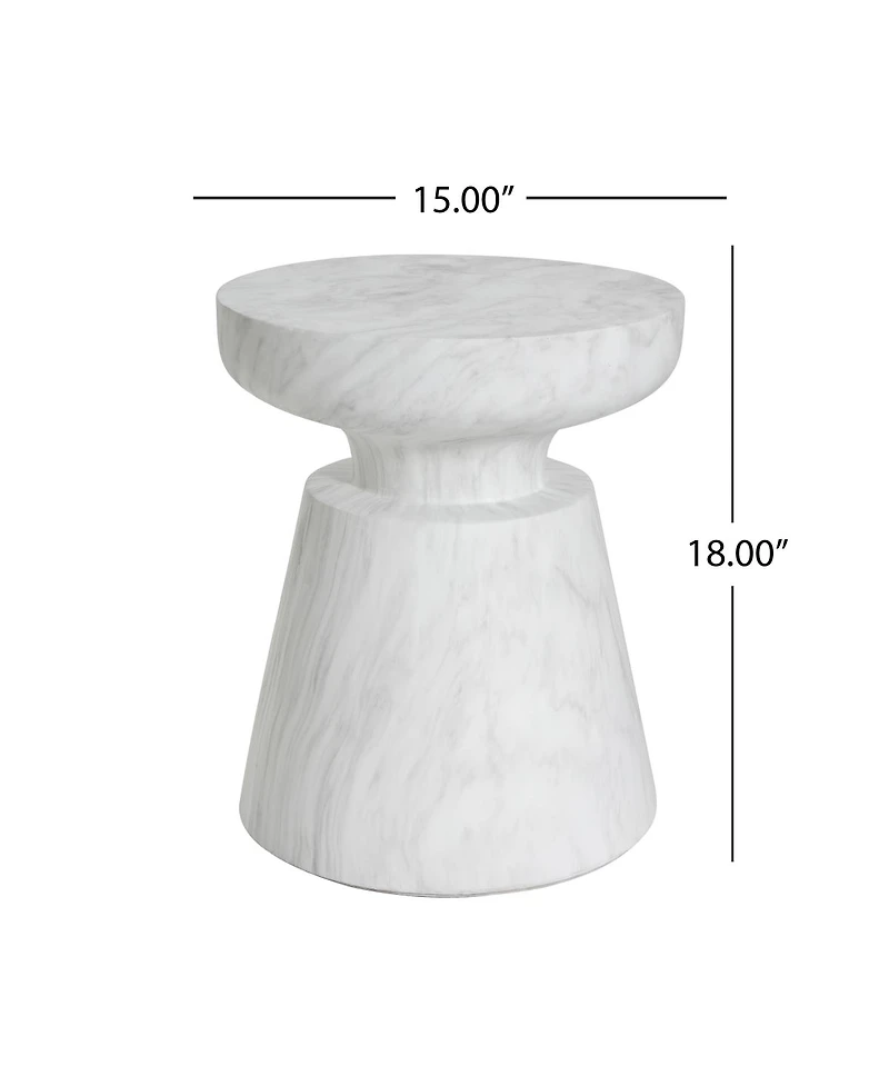 Streamdale Furniture Streamdale Outdoor Ponti Travertine Side Table