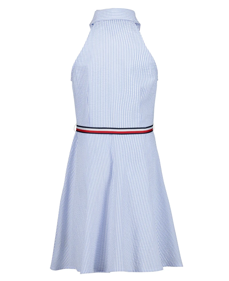 Tommy Hilfiger Girls' 7-16 Ithica Stripe Halter Dress