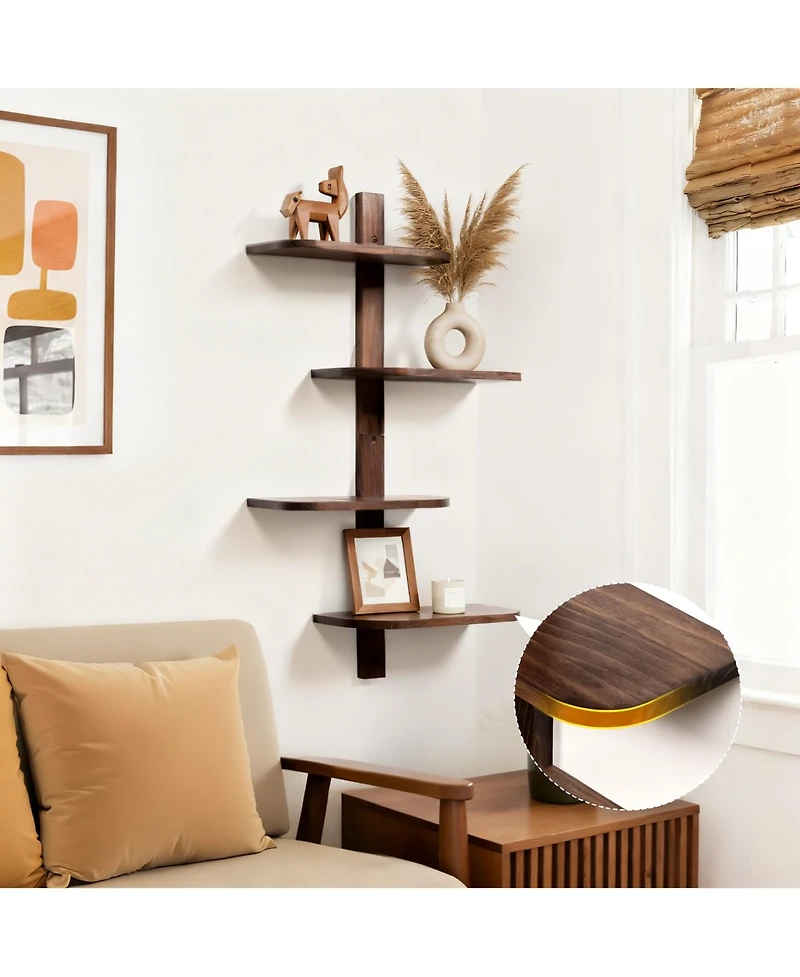 Yigii Floating Shelves - Diy Adjustable Design for Modern Home Decor