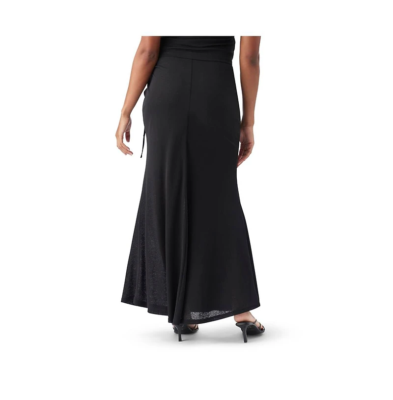 Ripe Maternity Mock Wrap Skirt Black