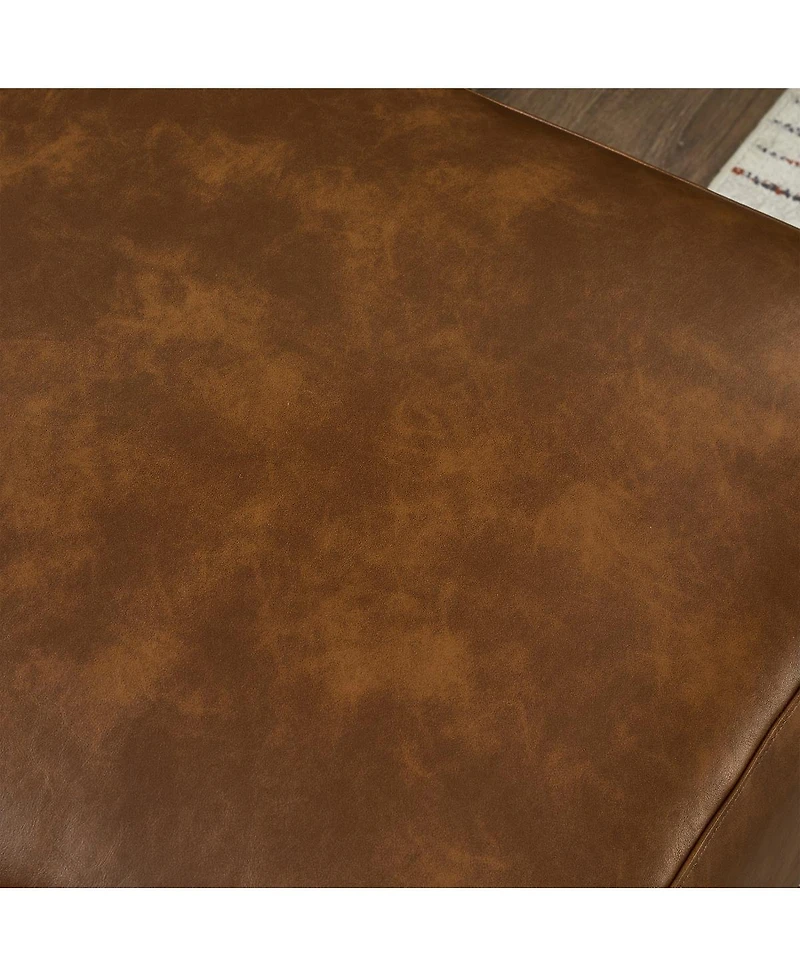 Streamdale Furniture Modern Luxury Sectional Sofa, Breathable Pu Leather Couch