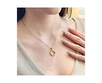 Little Sky Stone Sam Twisted Infinity Pendant Necklace in 14k Gold Finish