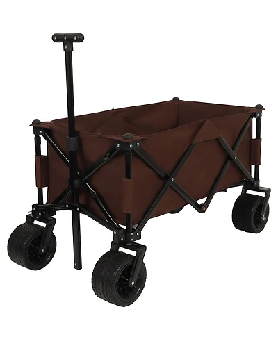 Streamdale Furniture Heavy-Duty Collapsible Wagon for Shopping, Beach, Camping & More