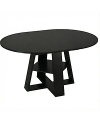 Streamdale Furniture Extendable Round Dining Table for 4-8