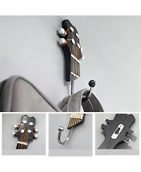 Yigii Heavy Duty, Durable Guitar Shaped Hooks for Hanging Clothes and Accessories