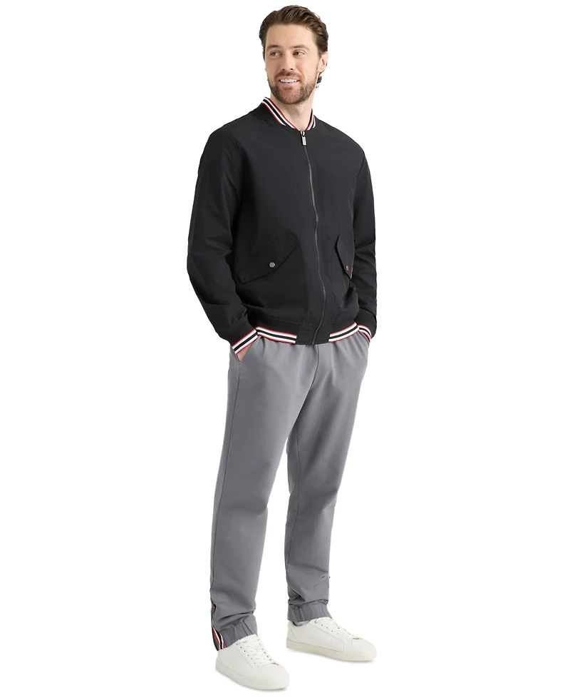 Hunter Men's Gaston Striped Rib Bomber Jacket