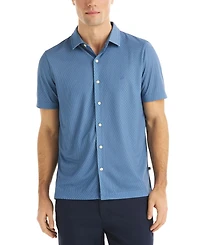 Nautica Men's Short-Sleeve Camp-Collar Shirt