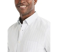 Nautica Men's Long-Sleeve Stretch Oxford Strip Shirt