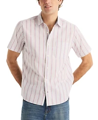 Nautica Men's Short-Sleeve Striped Shirt