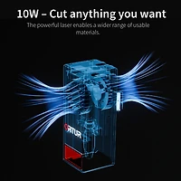 Zachvo Laser B1 30W Engraver Cutter: 17.7"x17.3" Area, 600mm/s, Auto Air Assist, Cuts 25mm Wood & 50mm Acrylic