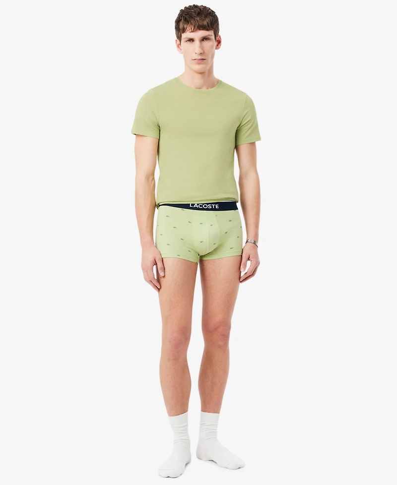 Lacoste Men's 3-Pack Slim Fit Crewneck T-Shirts