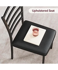 gaomon Dining Table for 2 Small Table and Chairs Set of 2 Dinette Set for 2 Square Dinner Table Set 3 Piece Kitchen and Dining Room Sets