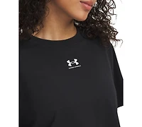 Under Armour Women's Rival Boxy Crew Neck T-Shirt