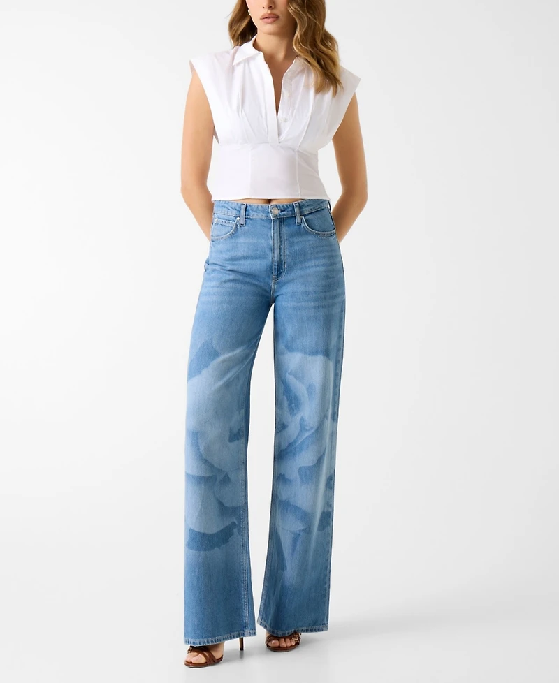 Guess Women's Cherry Collared Sleeveless Top