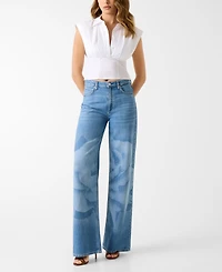 Guess Women's Cherry Collared Sleeveless Top