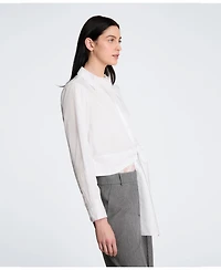 Kenneth Cole Women's Collared Long-Sleeve Shirt