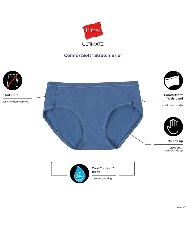 Hanes Women's 5-Pk. Ultimate ComfortSoft Hipster Underwear 41W5CS