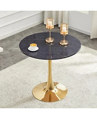 Streamdale Space-Saving Round Dining Table for Small Apartments