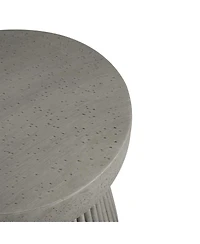 Streamdale Furniture Hourglass Outdoor Side Table with Striped Base