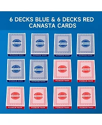 Gse Games & Sports Expert Canasta Cards with Point Values, Included Canasta and Hand & Foot Game Rules