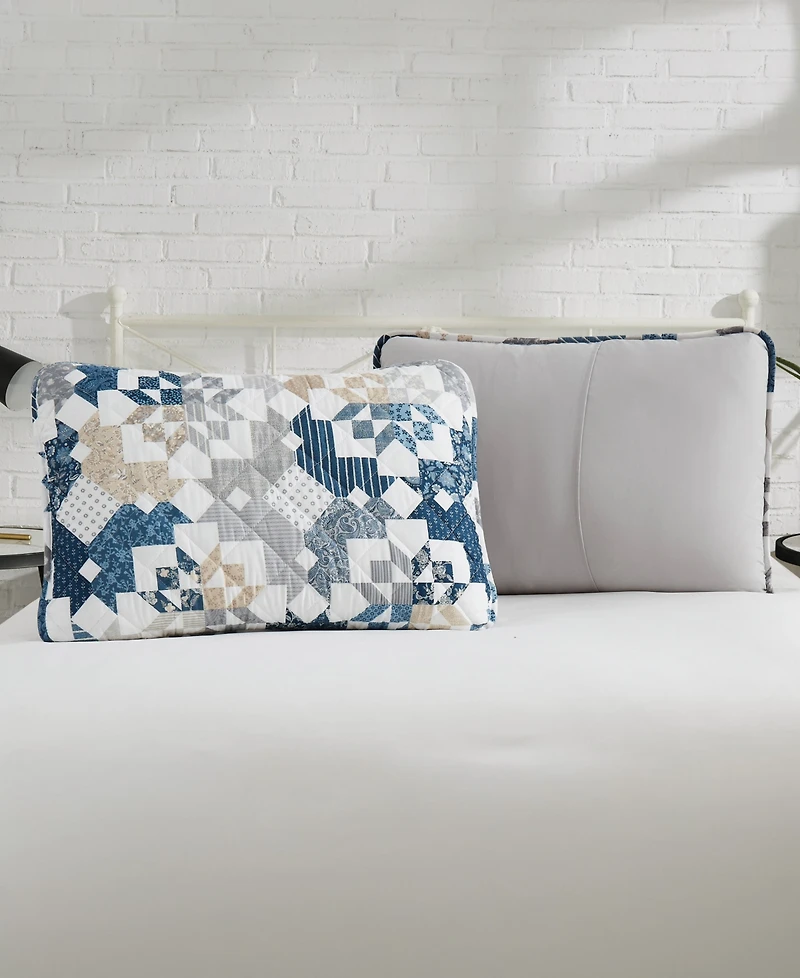 Lucky Brand Serra Patch Reversible 3-Pc. Quilt Sets