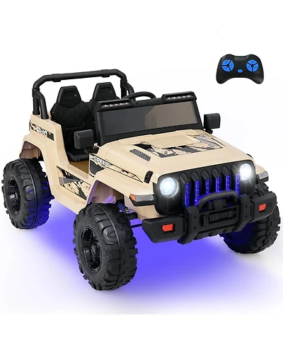 Mecale 12V Kids Ride-on Jeep Car with 2.4 G Remote Control