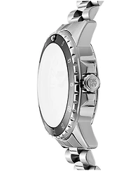 Dkny Men's Sport Watch Silver Dial Stainless Steel Bracelet Watch, 43mm