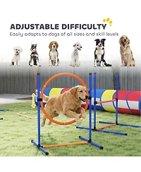 PawHut Dog Agility Training Equipment, 12-Piece Dog Obstacle Course