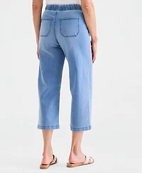 Style & Co Women's Cropped High Rise Wide-Leg Jeans, Macy's Exclusive