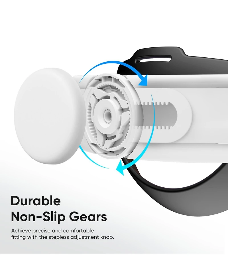Sonicgrace S3 Duo Battery Head Strap for Meta Quest 3/3S - 20W Fast Charging, Dual 8000mAh Battery & Magnetic Dock