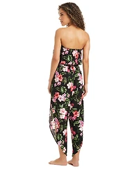 Bar Iii Tropical Heat Printed Tube Jumpsuit, Macy's Exclusive