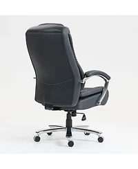 Boyel Living High Back Cotton Fabric Office Chair with Adjustable Height & Lumbar Support