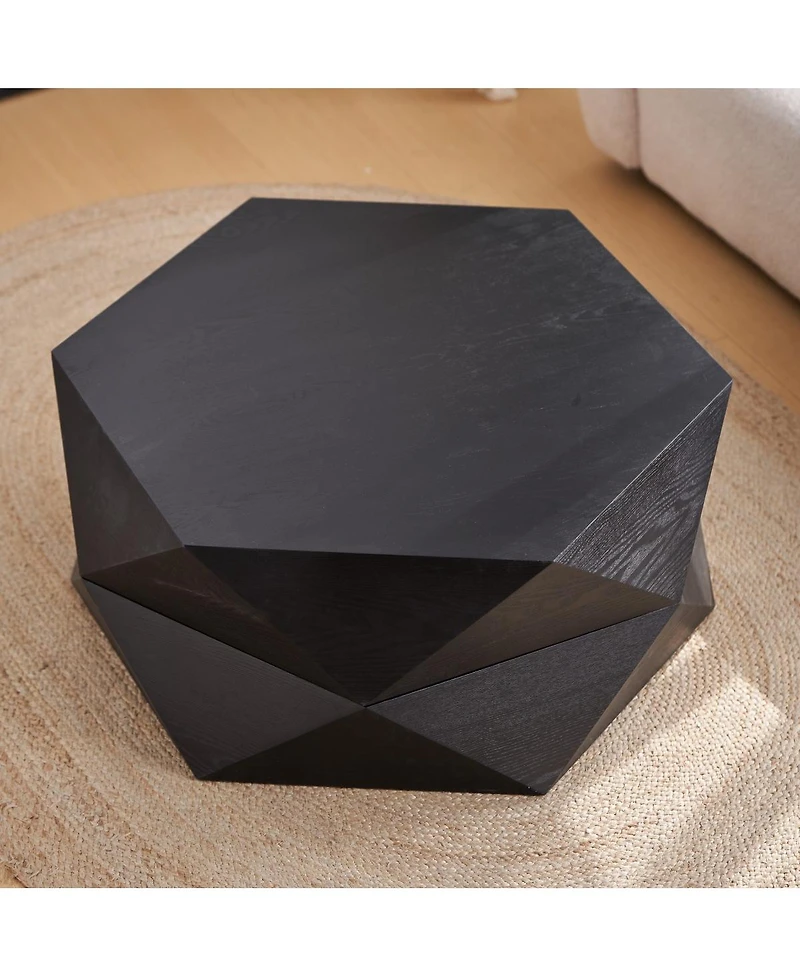 Streamdale Furniture Retro Flip Top Coffee Table with Hidden Storage