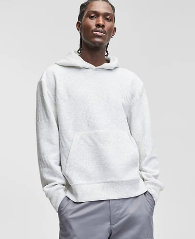 Mode of One Men's Long-Sleeve Relaxed Quilted Cotton Hoodie, Macy's Exclusive