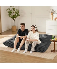 Streamdale Furniture Large Corduroy Bean Bag Lounger with Removable Cover