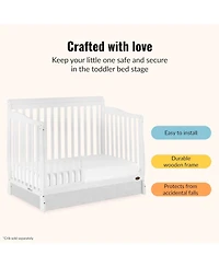 Dream On Me Sleepy Little Sloth, Moon Bear Reaching For The Stars Toddler Rail I Rounded Spindles I Mid- Century Meets Modern