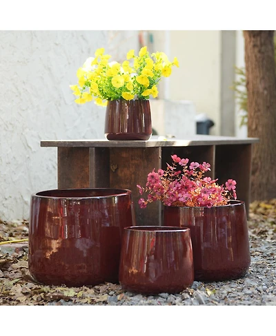 Streamdale Furniture Handmade Ceramic Flower Pot Set