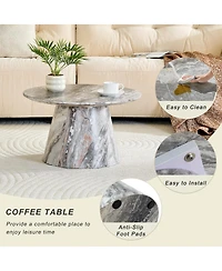 Streamdale Furniture textured Mdf circular coffee table