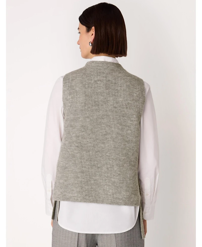 Whistles Women's Wool Mix Side Tie Detail Tank