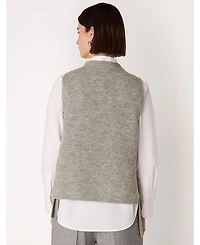 Whistles Women's Wool Mix Side Tie Detail Tank